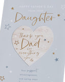 UK Greetings Father's Day Card from Your Daughter - Thank You Design