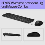 HP 650 Programmable Wireless Keyboard & Mouse Set | 20+ customisable keys and mouse sensitivity | 20+ months battery | Multi-surface use | 60% recycled materials | 4 batteries and nano dongle | Black
