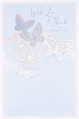 UK Greetings Mother's Day Card for Her - Light Blue Design