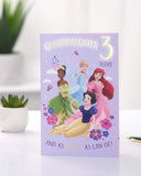Disney Princess Granddaughter 3rd Birthday Card