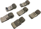50 x Metal Silver Pen Clip Holder