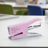 Rapesco Porpoise Classic Stapling Plier (26 & 24 Type) - Chrome/Candy Pink