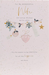 Wife Bauble-Wife Christmas Card