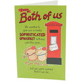 Funny Design From Both of Us Birthday Card