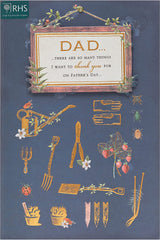 Dad Gardening Icons Father's Day Card
