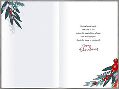A Wonderful Son & Daughter-In-Law Foiled Christmas Card