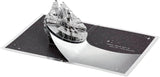 3D and Pop-Up Star Wars Millennium Falcon Space Themed Silver Birthday Card