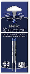 Helix Oxford Blue Ballpoint Pen Refills – Pack of 2