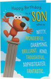 Funny Birthday Card for Son