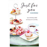 Ltd Open Birthday Card Essence Range - Cake Stand