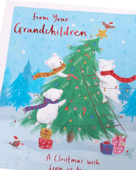 Cute Polar Bears & Tree Design from The Grandchildren Christmas Card
