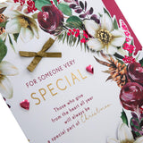Wreath and Verse Design Someone Very Special Box Christmas Card