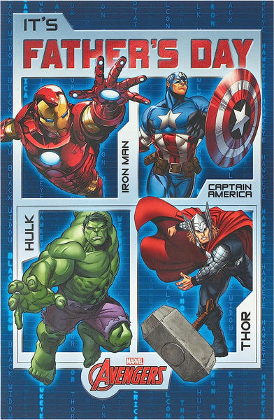 Marvel Avengers Father's Day Card