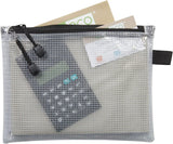 90% Recycled Clear Flat Pencil Case – 20x13cm, Eco-Friendly & Durable