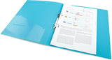 Rapesco Germ-Savvy® Antibacterial: A4 (2-Ring) PP Ring Binder, 35mm Spine – Aqua (1 Unit = 4 Binders)