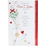 Daydreams One I Love Mistletoe Christmas Card