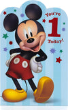 Disney Mickey Mouse 1st Birthday Card