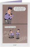 Funny Police Design Friend Birthday Card