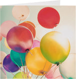 Birthday Card for Him/Her/Friend - Colourful Balloons Design