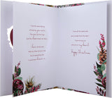 Hallmark Boxed Christmas Card for Girlfriend - Traditional Heart and Verse Design