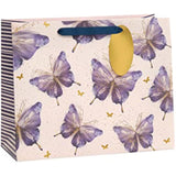 Butterfly Design, Pink, Purple, Gold Large Gift Bag