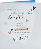 Father's Day Card For Dad From Daughter With Envelope - Lovely Design