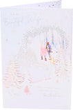 Christmas Card for Wife - Beautiful Snow Scene Design