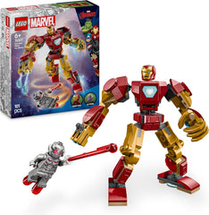 LEGO Marvel Iron Man Mech vs. Ultron - Buildable Super Hero Toy with 2 Minifigures - Build-and-Play Figure Set - Avengers Birthday Gift for 6 Plus Year Old Boys & Girls 76307