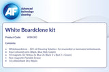 AF Complete Whiteboard Cleaning Kit - 125ml White board Cleaning Spray Solution, Magnets, Peelable Eraser, Pens and Absorbent Cloths, Ideal starter kit for all home office, classroom labs etc (WBK000)