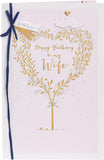 Heart Tree Wife Birthday Card