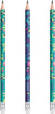 Pixel Party Graphite Pencils with Erasers – Pack of 6 | Fun HB Pencils for Kids & School