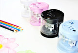 Rapesco 1446 PS12-USB Automatic/Electric Pencil Sharpener with USB or Battery (not Included) Charging, Candy Pink