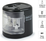 Rapesco Auto USB Pncil Sharpener BK