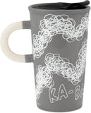 Snoopy Colour Changing Ceramic Travel Mug with Lid – Grey