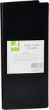 Q-Connect Polypropylene Black Name Business Card Holder 160 Card
