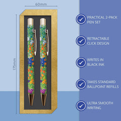 TGSC - Ballpoint Pen Set - Klimt Design - 2-Pack Pens