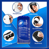 AF Phone & Headset Cleaning Wipes - Contains Alcohol - for Hotdesk, Desk, Call Centre, Games Consoles, Desk Telephone, Reception etc.