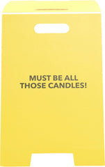 Birthday Card for Husband Hot 3D Sign Design