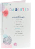 Daughter Birthday Card with Nice Sentimental Verse Luxury Card