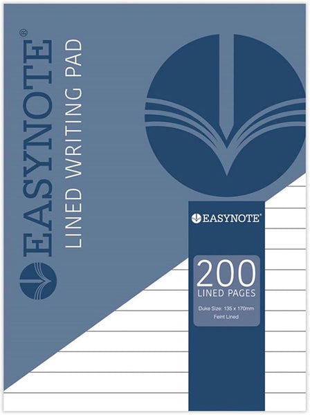 Duke Lined Writing Pad – 100 Sheets, 56gsm | A4 Ruled Paper for School, Office & Notes