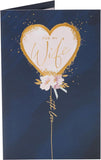 Dark Blue & Gold Design Wife Birthday Card