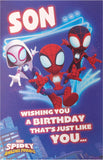 Marvel Spider Man Son Cool Design Birthday Card