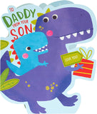 Cute Dinosaur Father's Day Card For Daddy From Son
