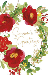 Christmas wishes watercolour wreath. Christmas-Holly & Ivy (50)
