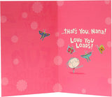 Bright Cartoon Design for Nana Mother's Day Card