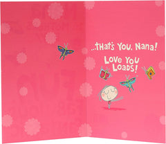 Bright Cartoon Design for Nana Mother's Day Card