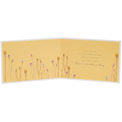 UK Greetings Birthday Card For Her/Female/Friend With Envelope - Warm Flower Design