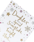 Daughter Christmas Greeting Card Embellished Special Xmas Cards