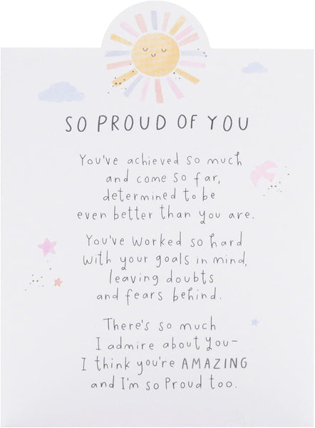 Heartfelt Design So Proud of You Card