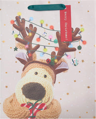 Boofle Large Gift Bags for Him/Her/Friend - For Christmas - Cute Design
